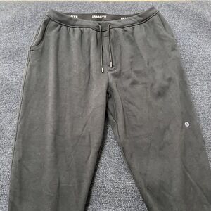 Jambys Sweatpants Mens XL Black Fleece Joggers Elastic Waist Lounge Comfort